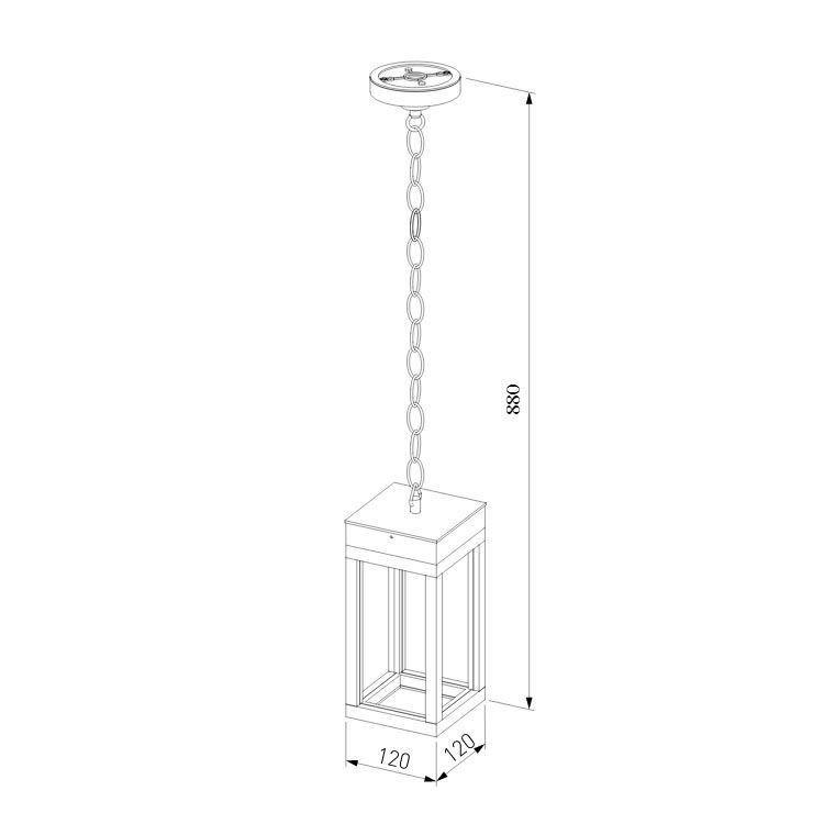 фото уличный подвесной светодиодный светильник elektrostandard 1528 techno led серый a051858 | 220svet.ru
