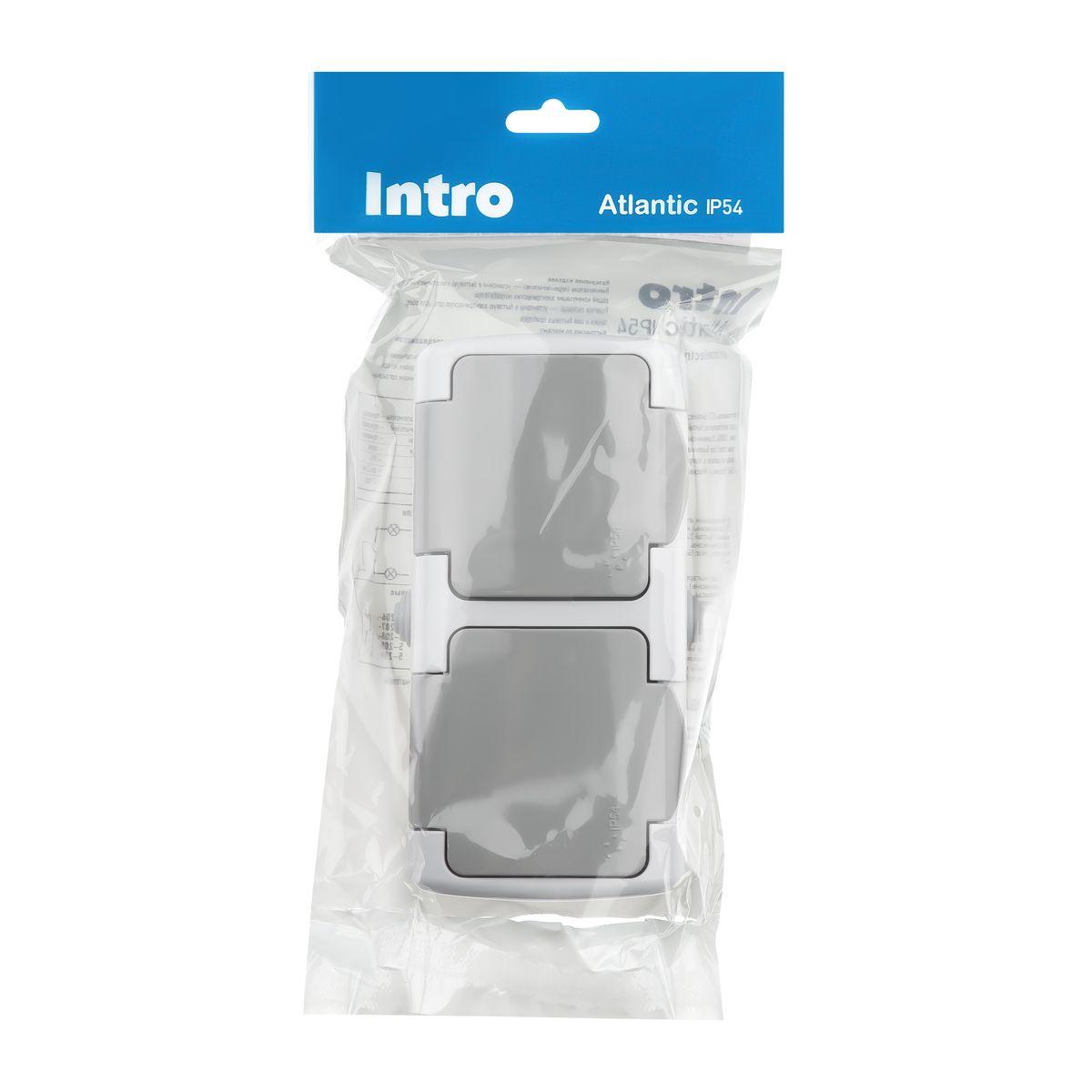 фото розетка двойная эра schuko 2x2p+e 16a 250v с крышкой 5-203-03 б0051060 | 220svet.ru