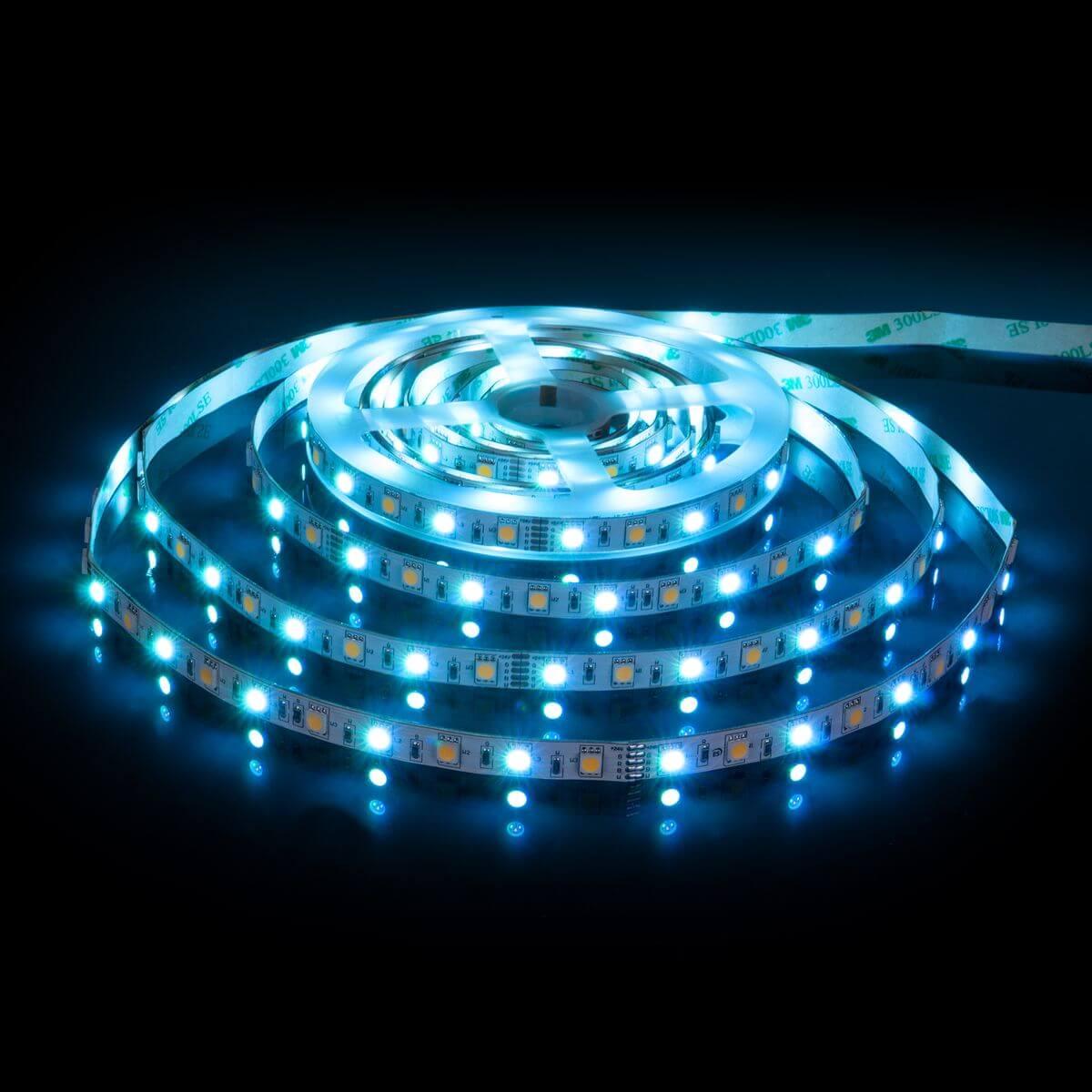 фото светодиодная лента elektrostandard 14,4w/m 60led/m 5050smd mix rgb/дневной белый 5m a053729 | 220svet.ru