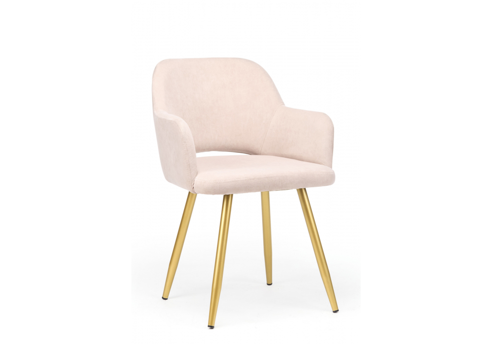 фото стул поворотный на металлокаркасе woodville эолин 360 латте (glory 10) / золотой 631705 | 220svet.ru