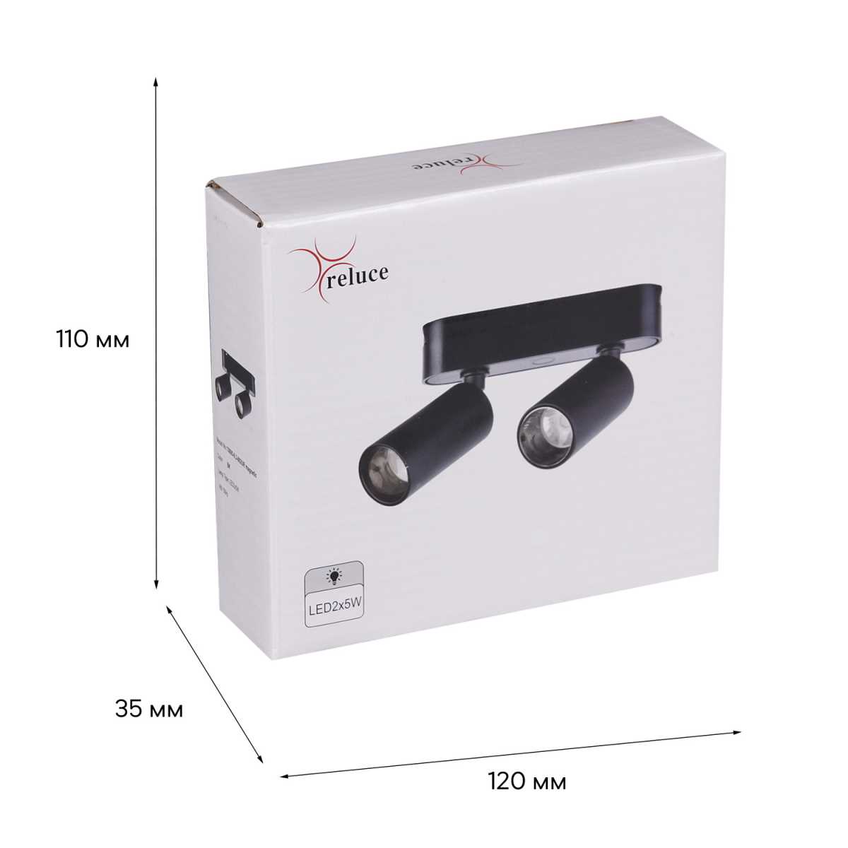 фото магнитная трековая система reluce 13005-9.3-002ur magnetic led2x5w bk | 220svet.ru