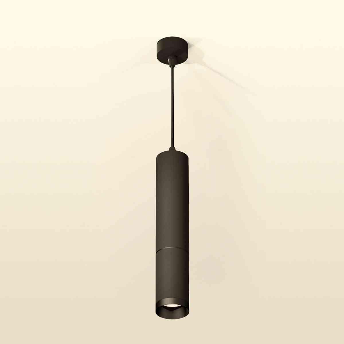 фото комплект подвесного светильника ambrella light techno spot xp6323010 sbk/pbk черный песок/черный полированный (a2302,c6356,a2061,c6323,n6131) | 220svet.ru