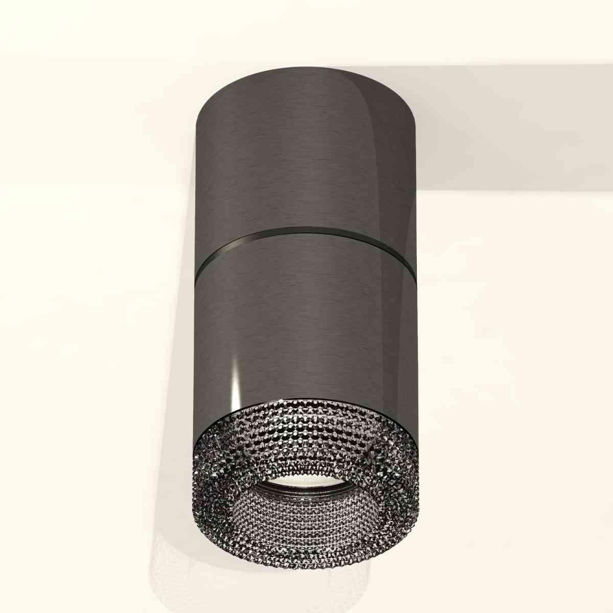 фото комплект накладного светильника ambrella light techno spot xs7403062 dch/bk черный хром/тонированный (c7403, a2071, c7403, n7192) | 220svet.ru