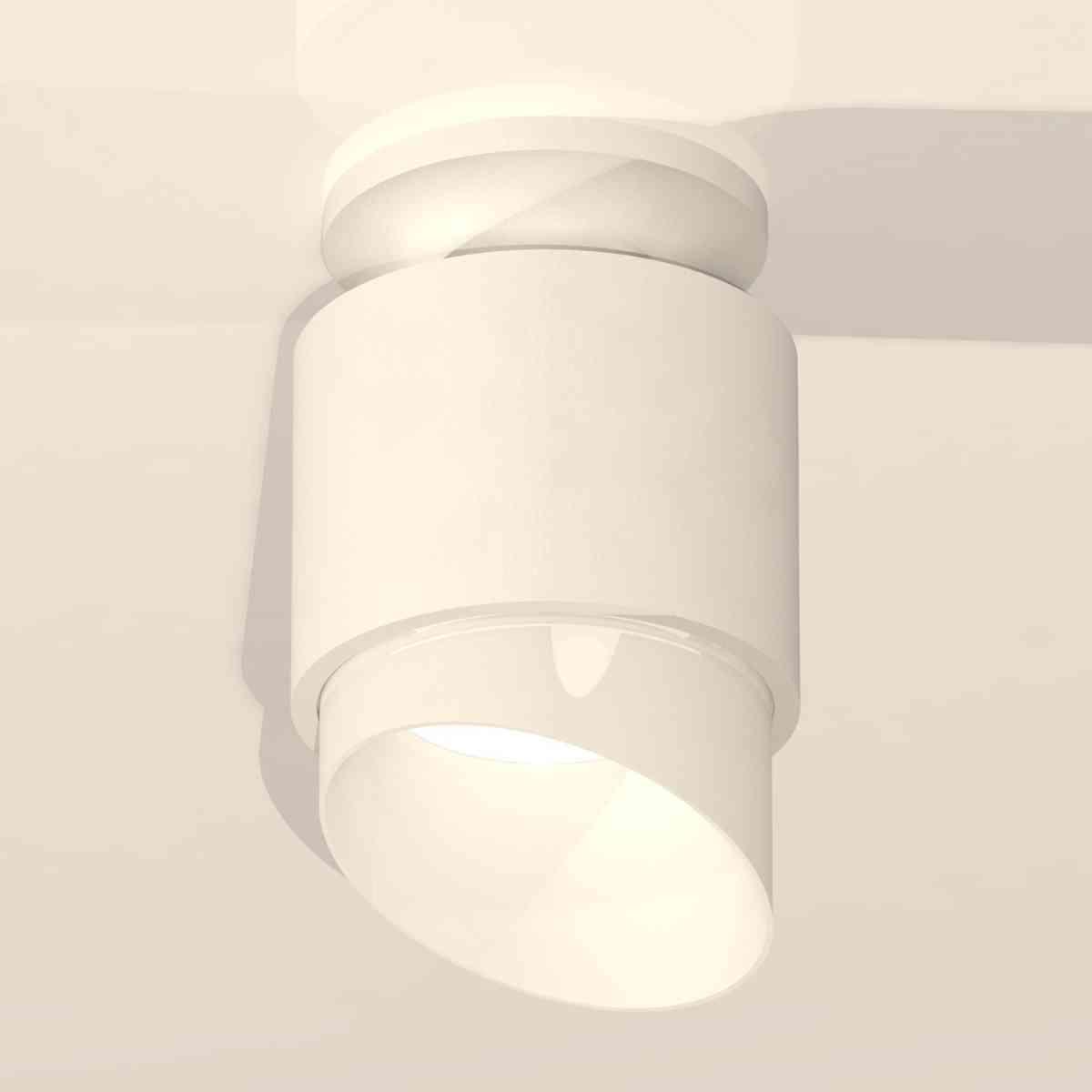 фото комплект накладного светильника ambrella light xs7510046 swh/fr белый песок/белый матовый (n7925, c7510, n7175) | 220svet.ru