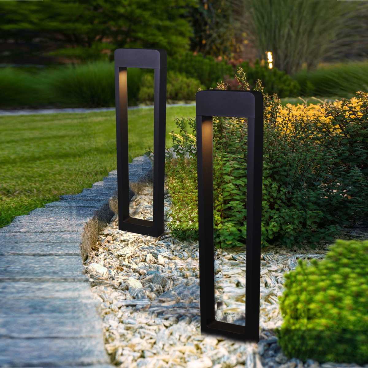 фото уличный светильник reluce 09962-0.7-001kt 1,0m gu10 bk | 220svet.ru