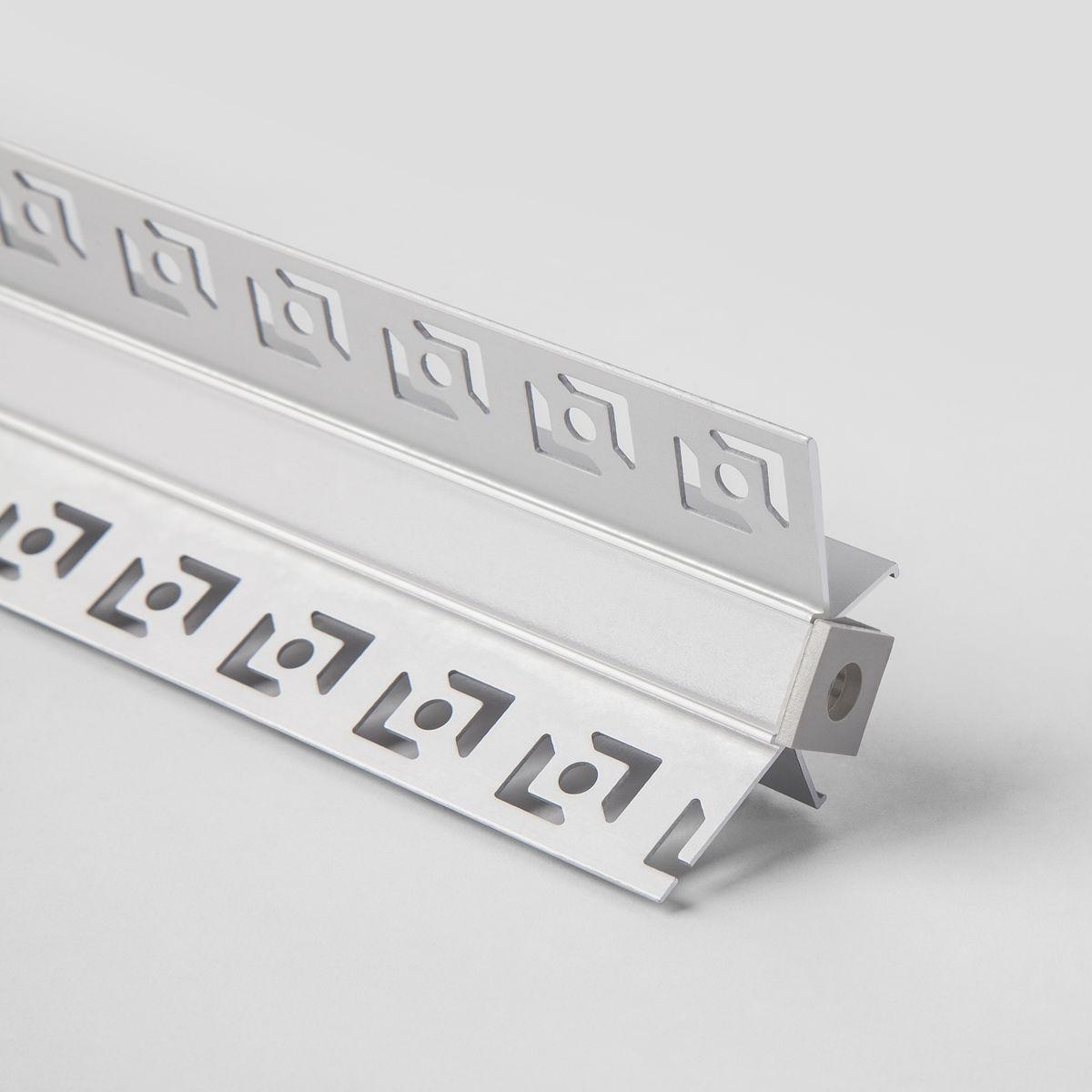 фото профиль встраиваемый угловой алюминиевый с рассеивателем elektrostandard внутренний угол ll-2-alp014 a053634 | 220svet.ru