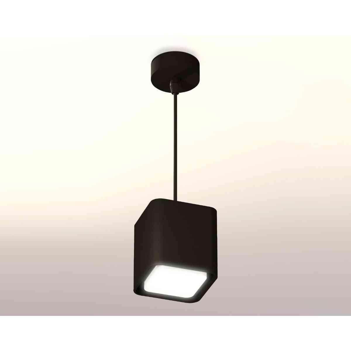 фото комплект подвесного светильника ambrella light techno spot xp7841001 sbk/fr черный песок/белый матовый (a2311, c7841, n7755) | 220svet.ru