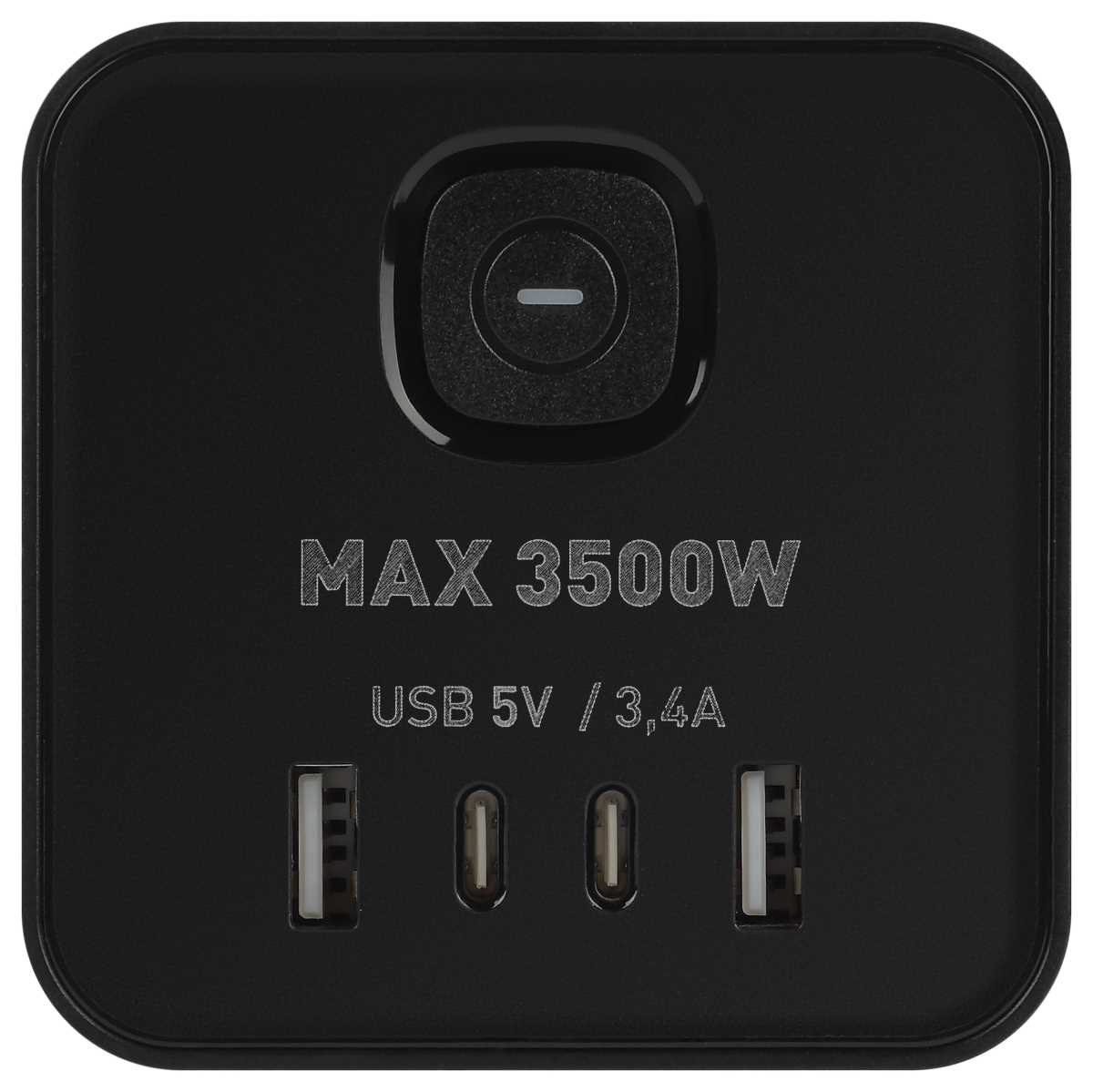 фото сетевой фильтр эра twr-8es-1,5m-4usb-b башня с защитой заземлением с выключателем 8 розеток+4xusba+c 1,5м 16а черный б0069072 | 220svet.ru