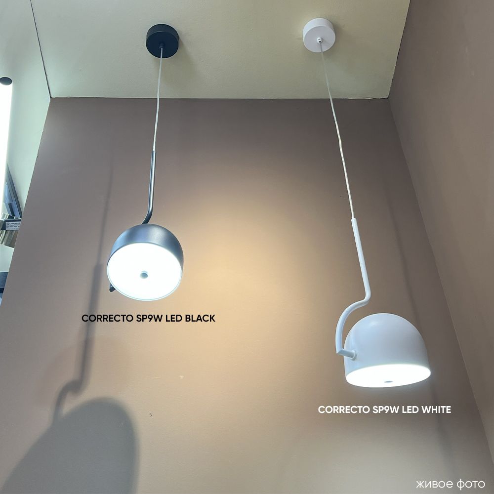 фото подвесной светодиодный светильник crystal lux correcto sp9w led black | 220svet.ru