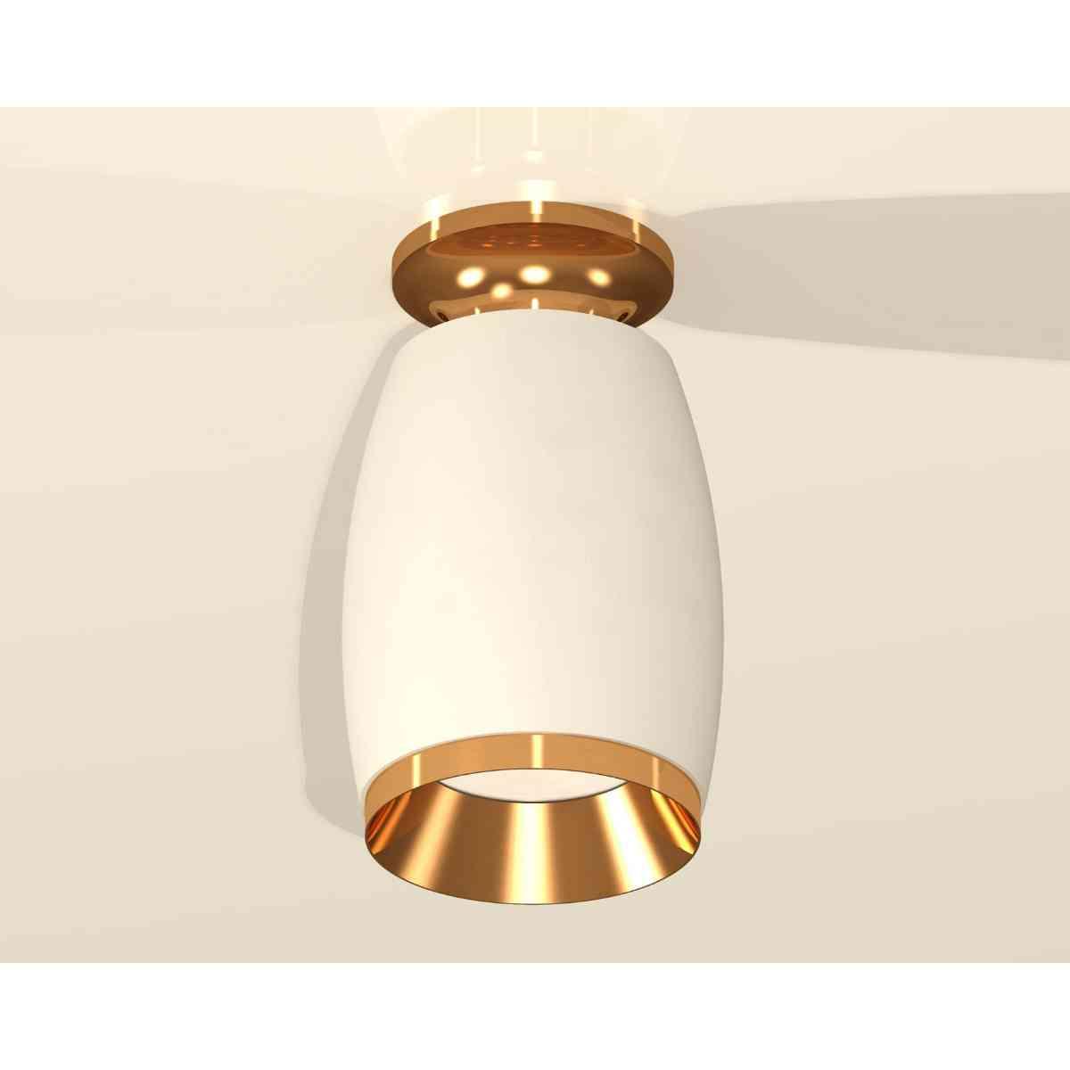 фото комплект накладного светильника ambrella light techno spot xs1122044 swh/pyg белый песок/золото желтое полированное (n6905, c1122, n7034) | 220svet.ru