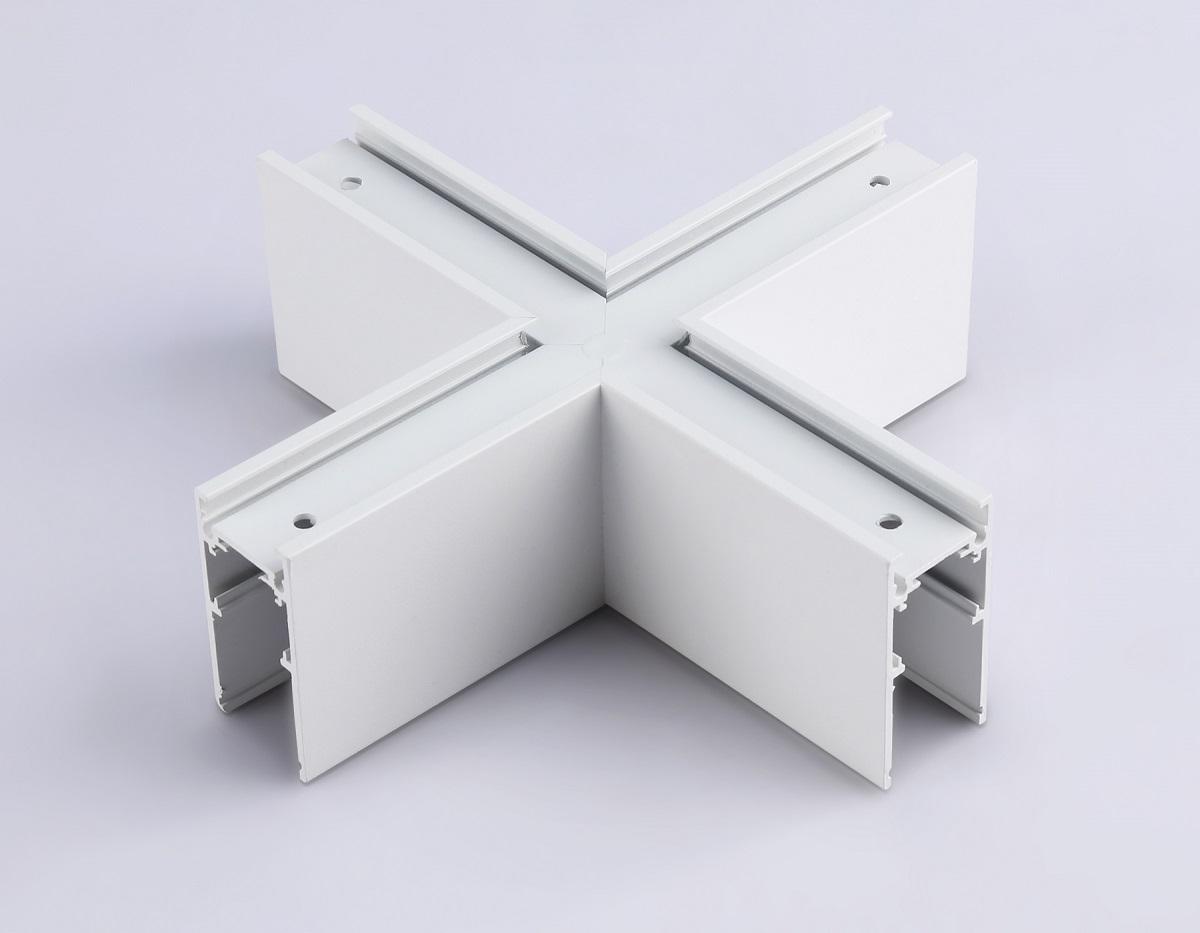 фото коннектор x-образный для накладного шинопровода ambrella light track system magnetic gl3375 | 220svet.ru