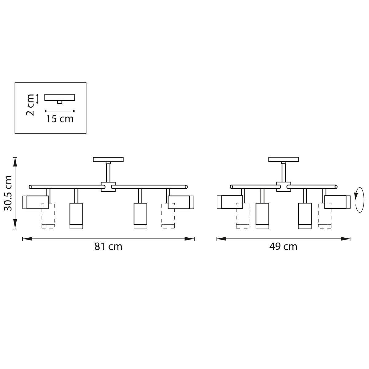 фото потолочная люстра lightstar rullo (571728+214437-4+214436-4+202430-8) lr7283743640 | 220svet.ru