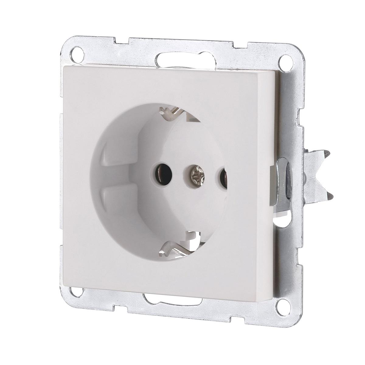 фото розетка lk studio с з/к, без шторок (белый) lk80 843104-1 | 220svet.ru