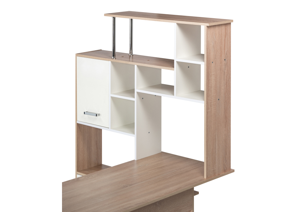 фото компьютерный стол woodville кс15 левый дуб сонома 328695 | 220svet.ru