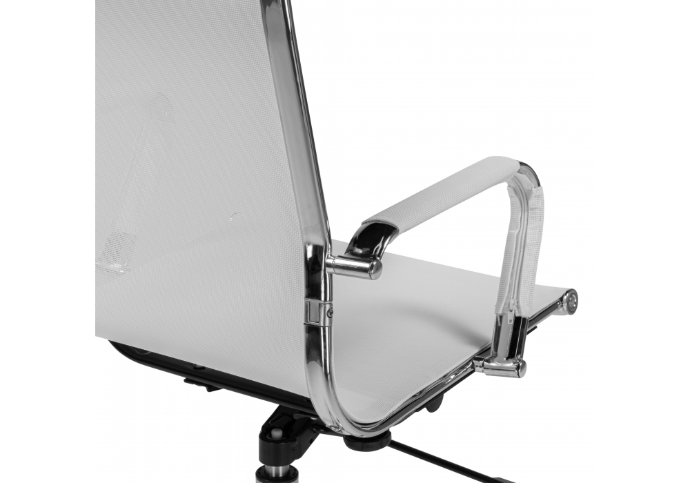 фото компьютерное кресло woodville reus белая сетка / хром 15901 | 220svet.ru