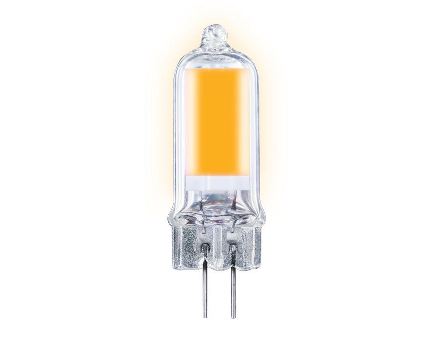 фото лампа светодиодная филаментная ambrella light g4 2,5w 3000k прозрачная 204501 | 220svet.ru