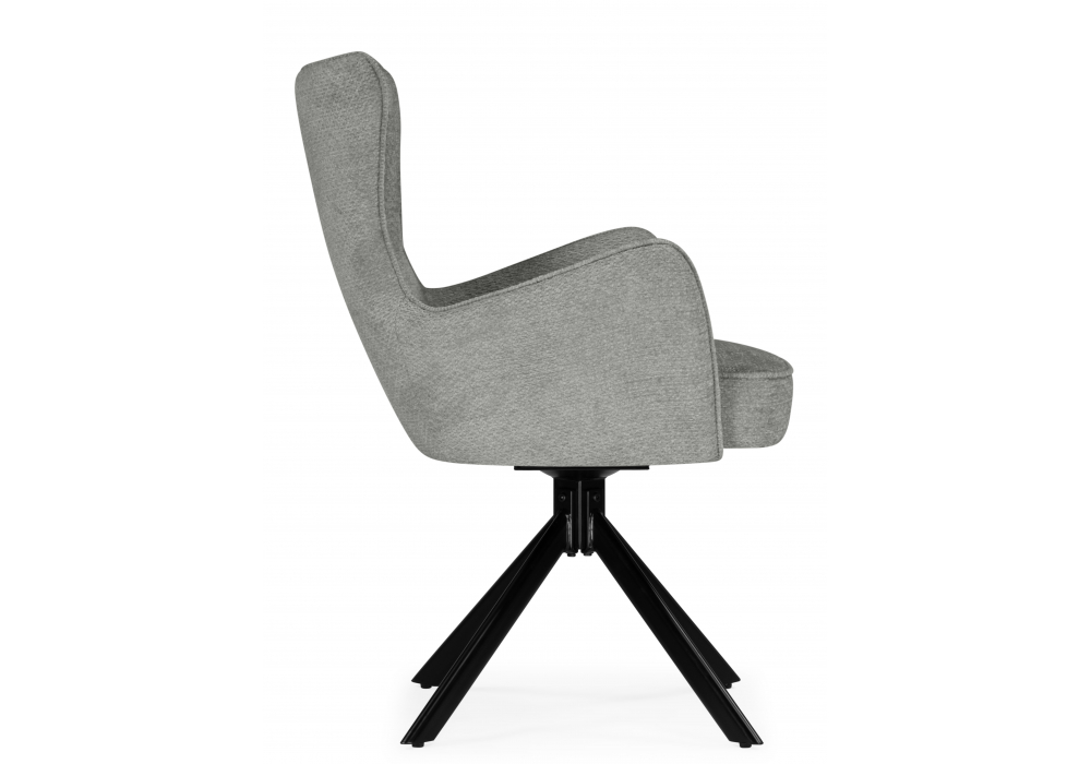 фото стул на металлокаркасе woodville atlanta gray / black 15832 | 220svet.ru