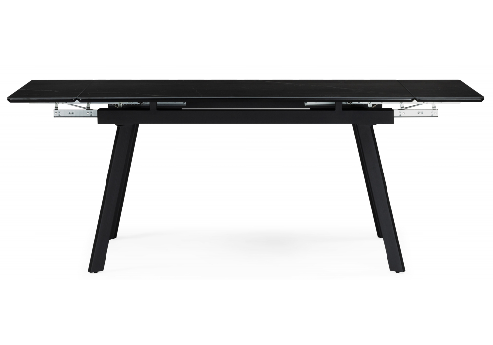 фото керамический стол раскладной 120(180)х80 woodville норман shakespeare black 622886 | 220svet.ru