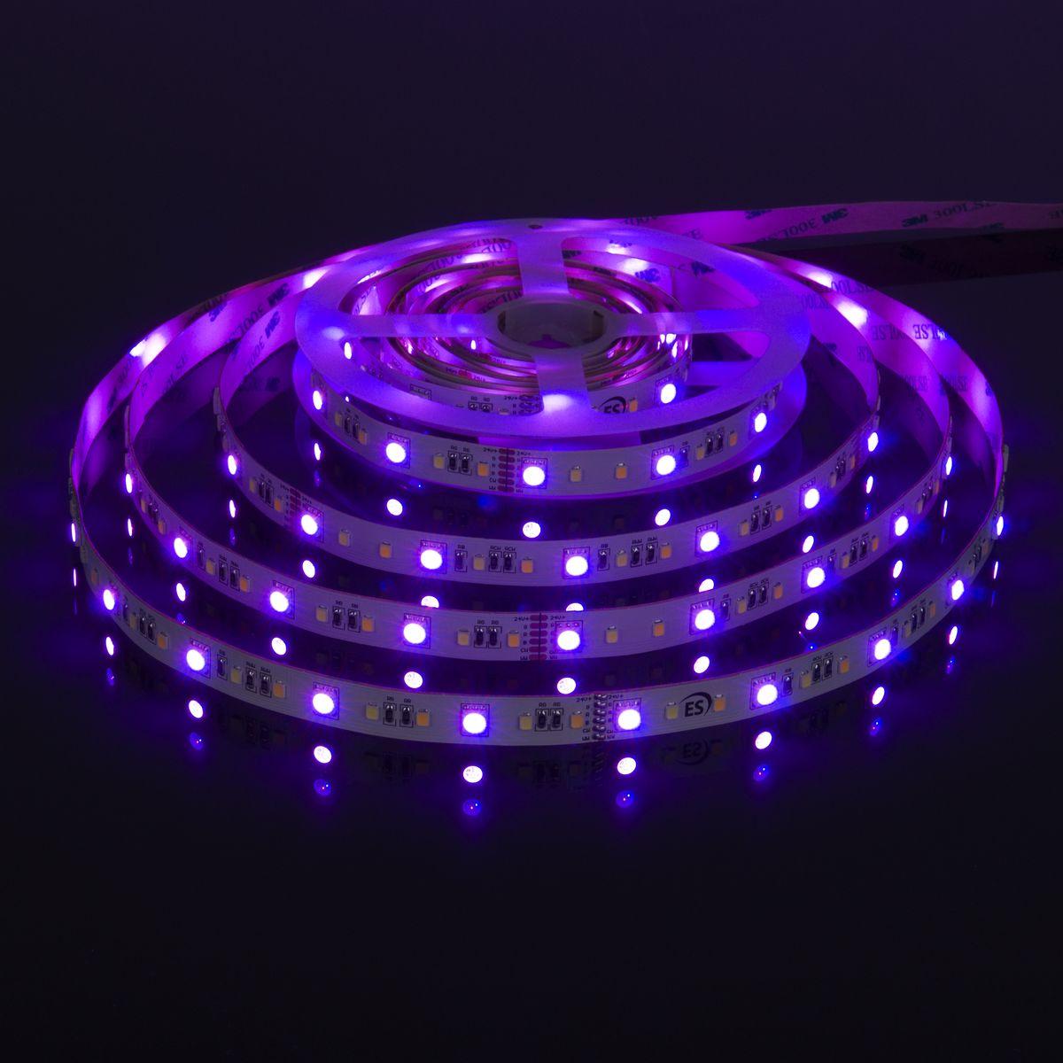 фото светодиодная лента elektrostandard 16w/m 90led/m 5050+2835+2835smd mix rgb/теплый/холодный белый 5m a053707 | 220svet.ru