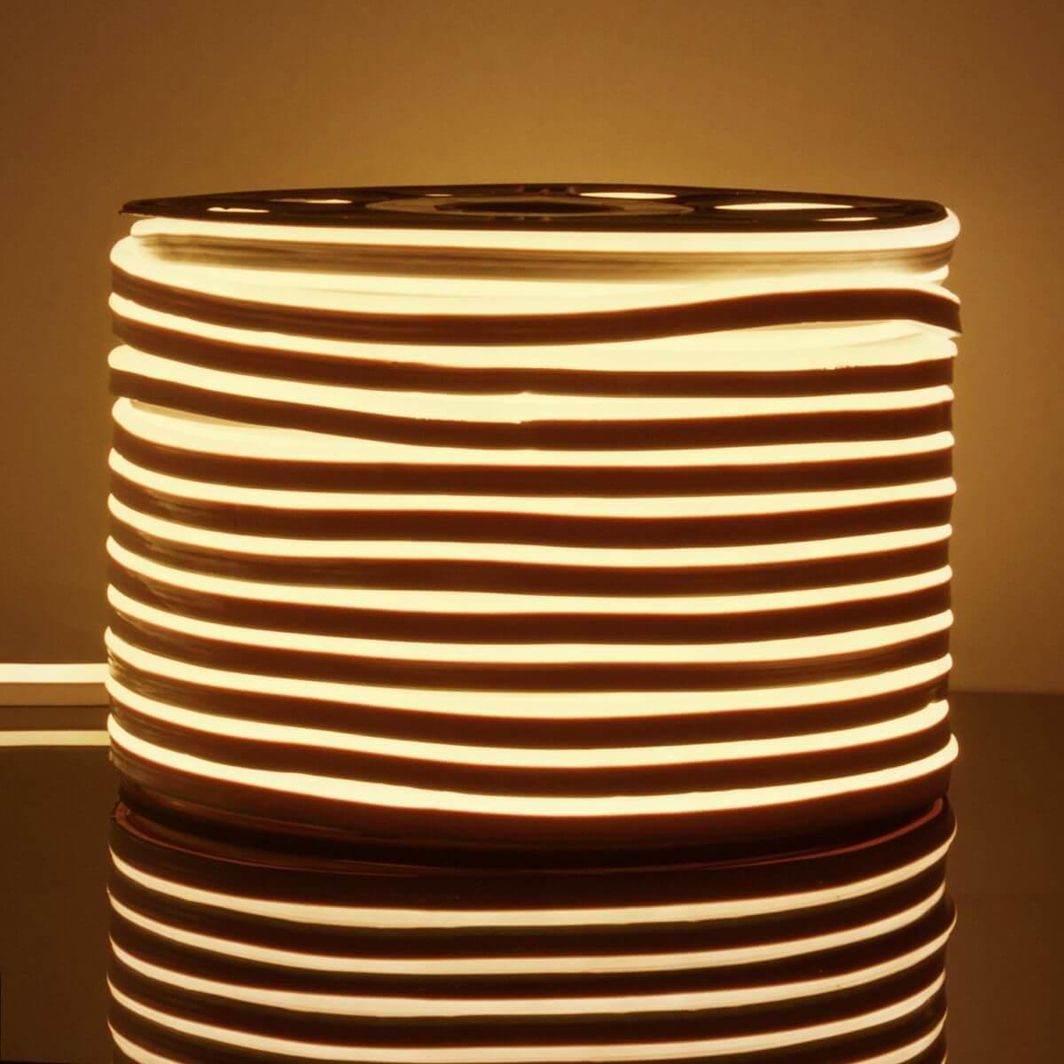 фото гибкий неон elektrostandard 9,6w/m 120led/m 2835smd теплый белый 50m a052995 | 220svet.ru