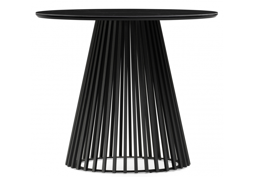 фото керамический стол woodville нэнси 90х90х75 черный мрамор shakespeare black 612877 | 220svet.ru