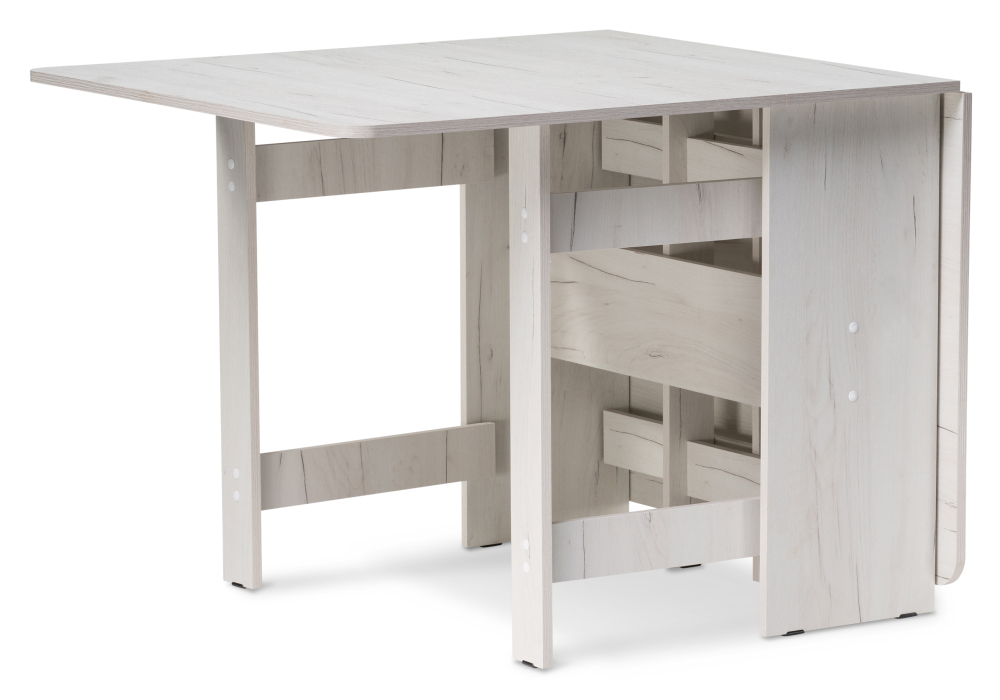 фото стол-книжка woodville йентель дуб крафт белый 520780 | 220svet.ru