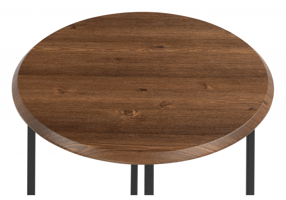 фото журнальный стол woodville грейс орех кантри / черный 614811 | 220svet.ru