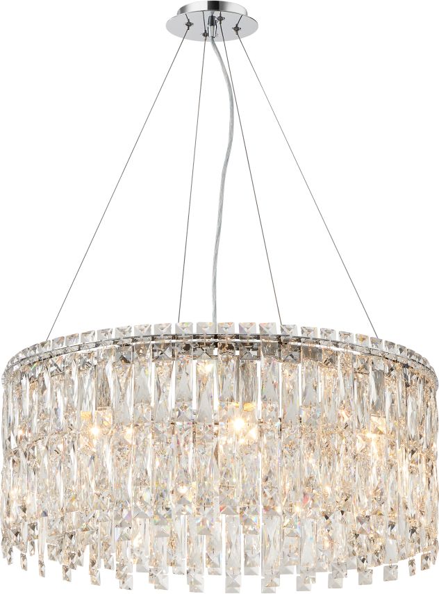 фото люстра подвесная хрустальная 2173/09/08p stilfort, серия santorini | 220svet.ru