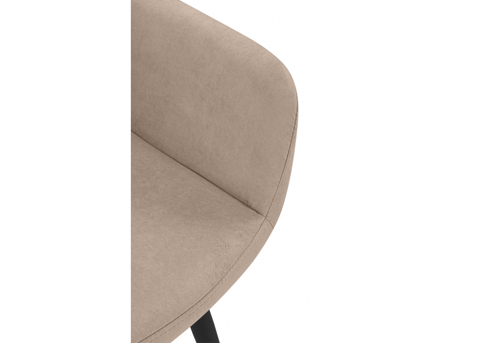 фото стул на металлокаркасе woodville флюид бежевый (zd 210) / черный 642965 | 220svet.ru