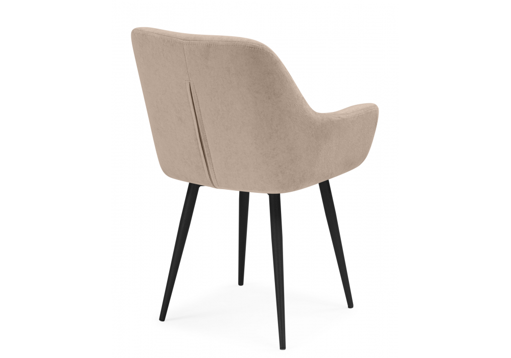 фото стул на металлокаркасе woodville флюид бежевый (zd 210) / черный 642965 | 220svet.ru