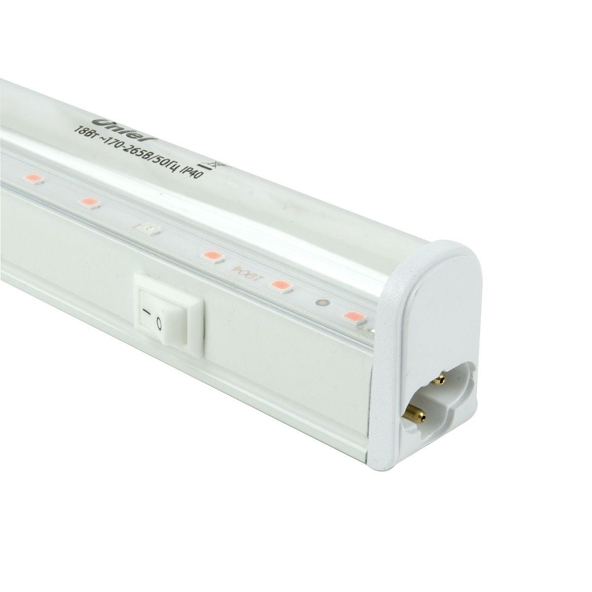 фото настенный светодиодный светильник для растений uniel uli-p42-18w/spbx ip40 white ul-00010567 | 220svet.ru