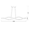 Миниатюра фото подвесной светодиодный светильник escada knot 10236/1led gold | 220svet.ru