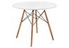 Миниатюра фото стол деревянный table 80 white / wood | 220svet.ru