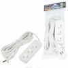Миниатюра фото удлинитель uniel ultra 3гн х 5м б/з s-cu3-5 white ul-00009984 | 220svet.ru