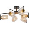 Миниатюра фото потолочная люстра illumico il8248-6cou-79 bk gd | 220svet.ru
