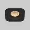 Миниатюра фото встраиваемый светодиодный светильник 3000к ip44 elektrostandard tetro 15276/led черный | 220svet.ru