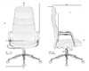 Миниатюра фото офисное кресло dobrin nero lmr-135bl3_ch-m_el-rxt051-21-13084 | 220svet.ru