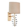 Миниатюра фото бра crystal lux armando ap1.2 gold | 220svet.ru