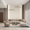 Миниатюра фото подвесная люстра denkirs orbit dk4067-bk+sg | 220svet.ru