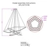 Миниатюра фото подвесная светодиодная люстра aployt polunia apl.021.13.136 | 220svet.ru