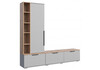 Миниатюра фото готовая гостиная комплектация 2 woodville филеста шиншилла серая / дуб вотан 664941 | 220svet.ru