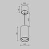 Миниатюра фото подвесной светодиодный светильник maytoni vol p100pl-20w3k-w | 220svet.ru