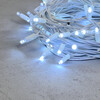 Миниатюра фото гирлянда нить 10м белая 24в, 75 led, провод белый каучук, ip65 ltc ll75-8-1w | 220svet.ru