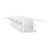 Миниатюра фото профиль встраиваемый для светодиодной ленты ideal lux slot recessed trim 12 x 1000 mm wh | 220svet.ru