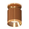 Миниатюра фото комплект накладного светильника ambrella light techno spot xs7404121 scf/pyg кофе песок/золото желтое полированное (n7929, c7404, n7034) | 220svet.ru