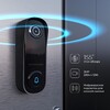 Миниатюра фото умный видеозвонок черный с питанием от сети elektrostandard wi-fi 76106/00 | 220svet.ru
