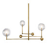 Миниатюра фото люстра globe mobile 3 brass | 220svet.ru