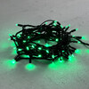 Миниатюра фото гирлянда нить 10м зеленая 220в, 75 led, провод черный каучук, ip65 ltc ll75-1-2g | 220svet.ru