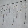 Миниатюра фото гирлянда бахрома 3,1 x 0,5 м тепло-белая 24в, 150 led, провод черный пвх, ip54 ltc pil150-11-1ww | 220svet.ru