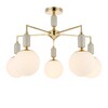 Миниатюра фото потолочная люстра на штанге lumion vivien 6580/5c золотой | 220svet.ru